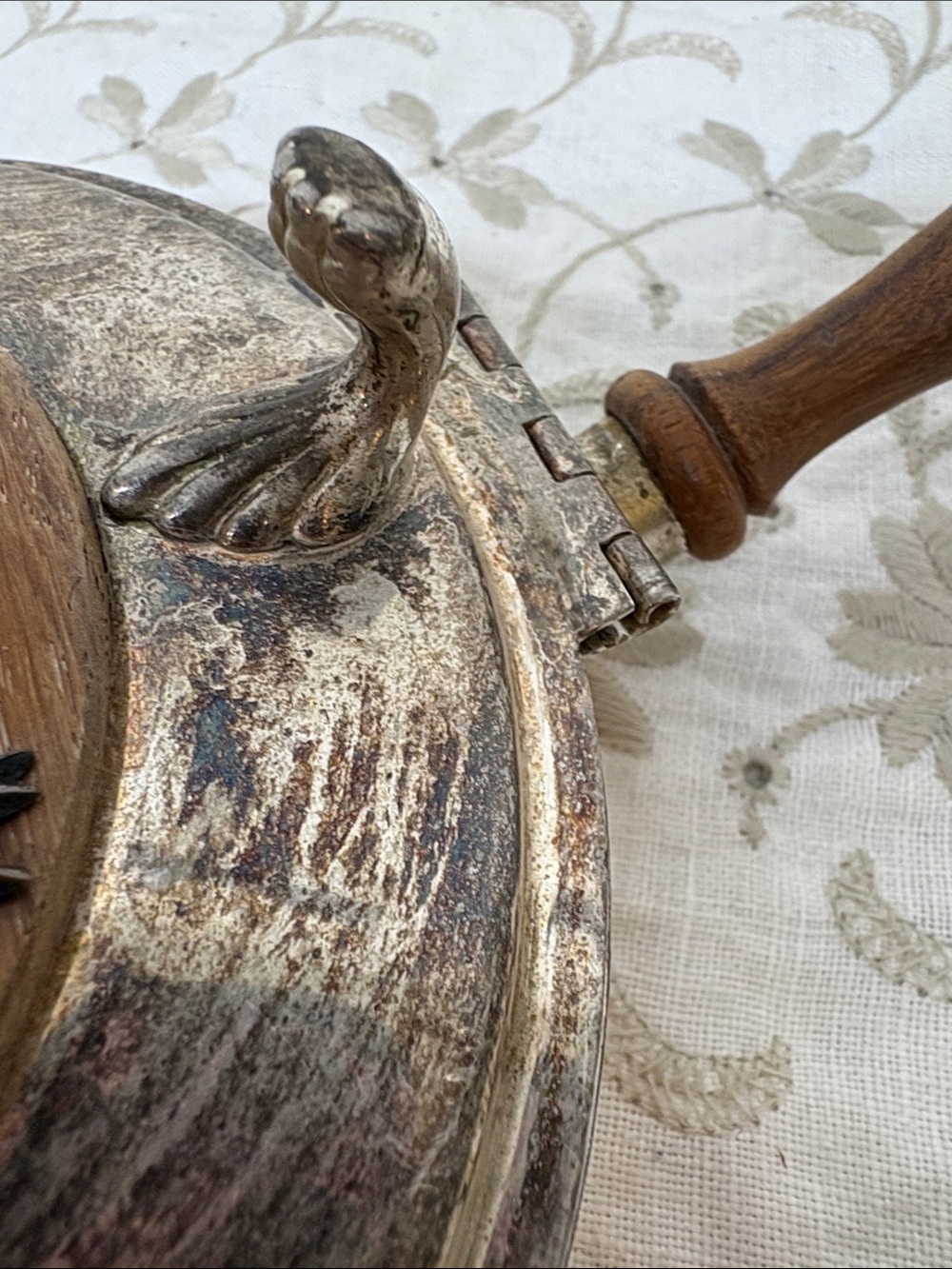 Silver plate, silent Butler/crumb catcher - Picture 3 of 7